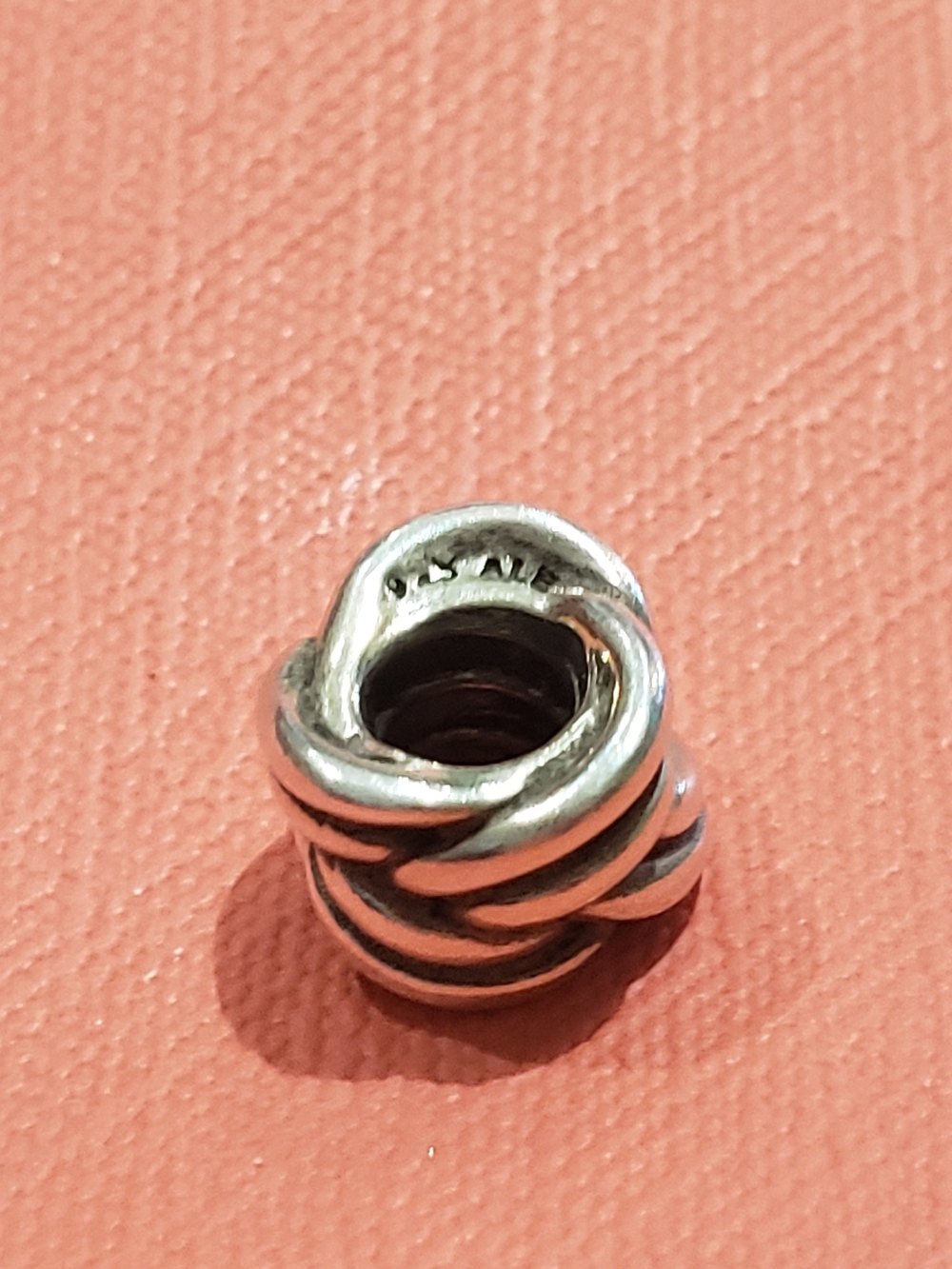 Pandora Sterling Silver Twisted Bead Charm - Silver